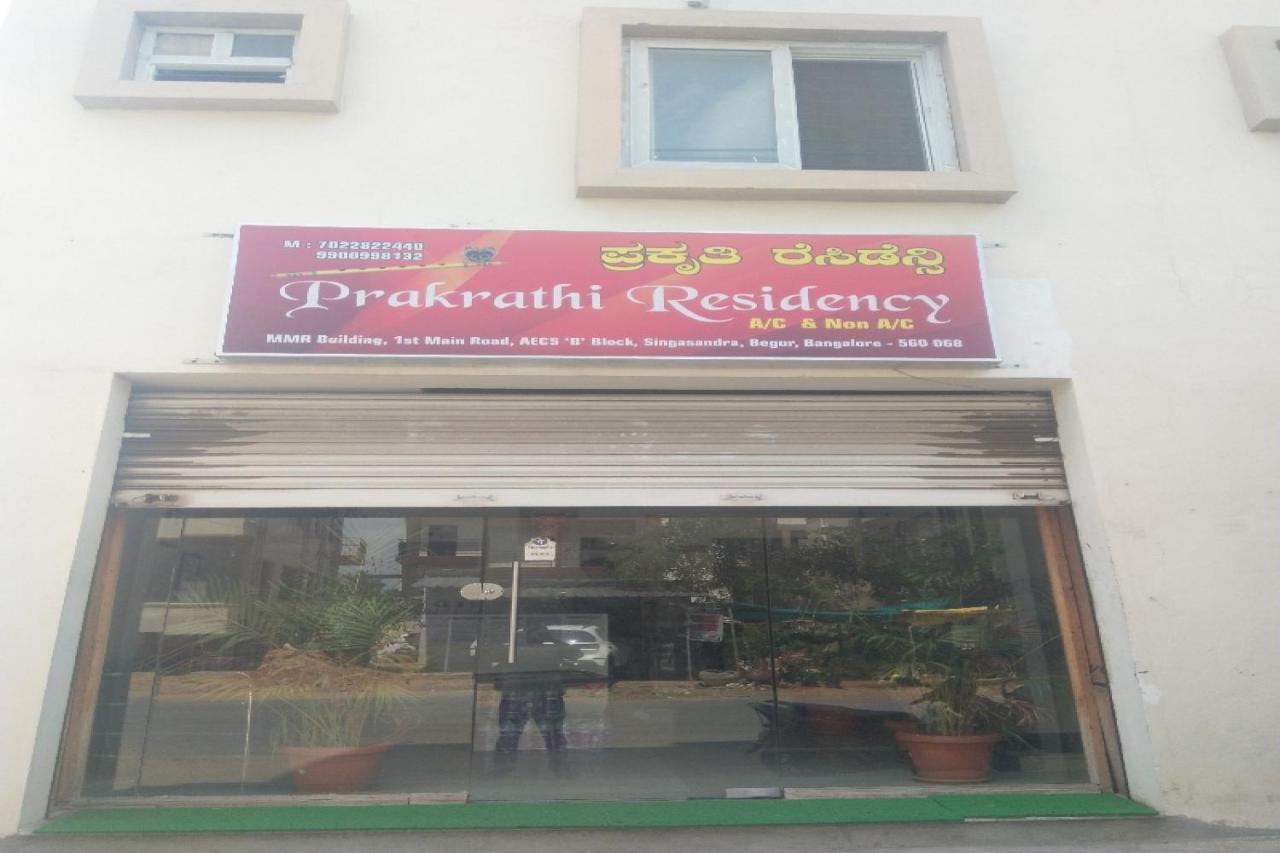 Hotel Prakrathi Residency Bangalore Ngoại thất bức ảnh